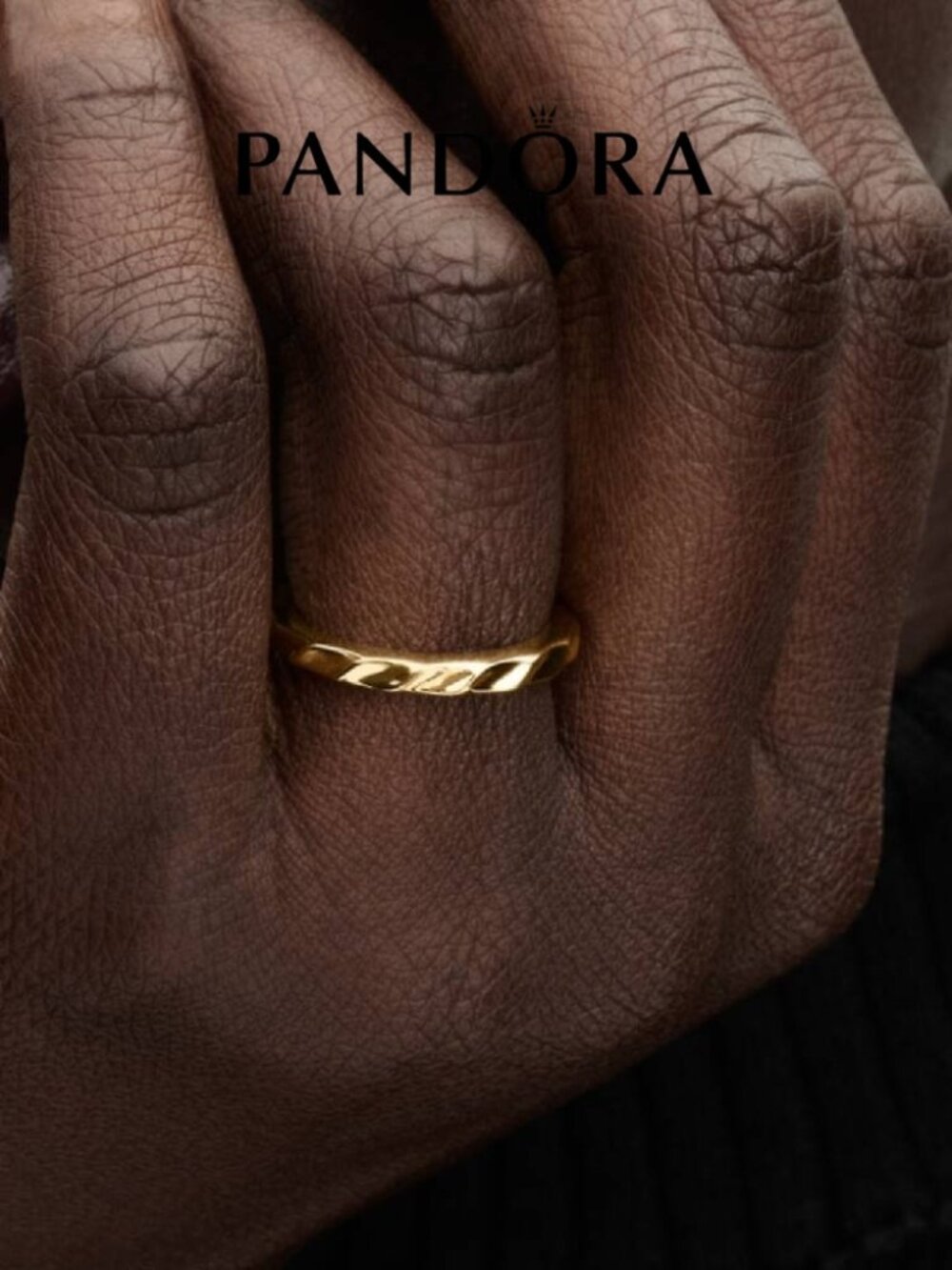 Pandora Rippled Band Ring - Picture 3 of 4